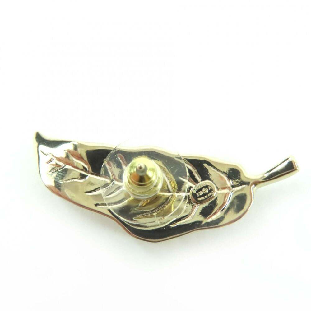 CHANEL Authentic Gold Logo Earrings - Picture 7 of 9